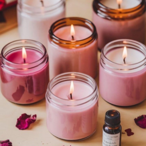 VELAS DE SOJA EN MOLDE Y FRASCO